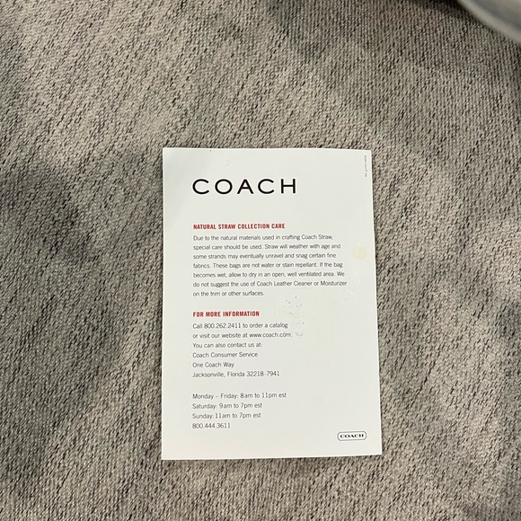 COACH Basket Weave Bag - Picture 9 of 9